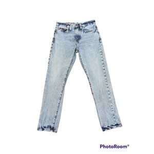 American Eagle Dad Jeans Blue Denim Mens Size 30x29 Actual Measurements